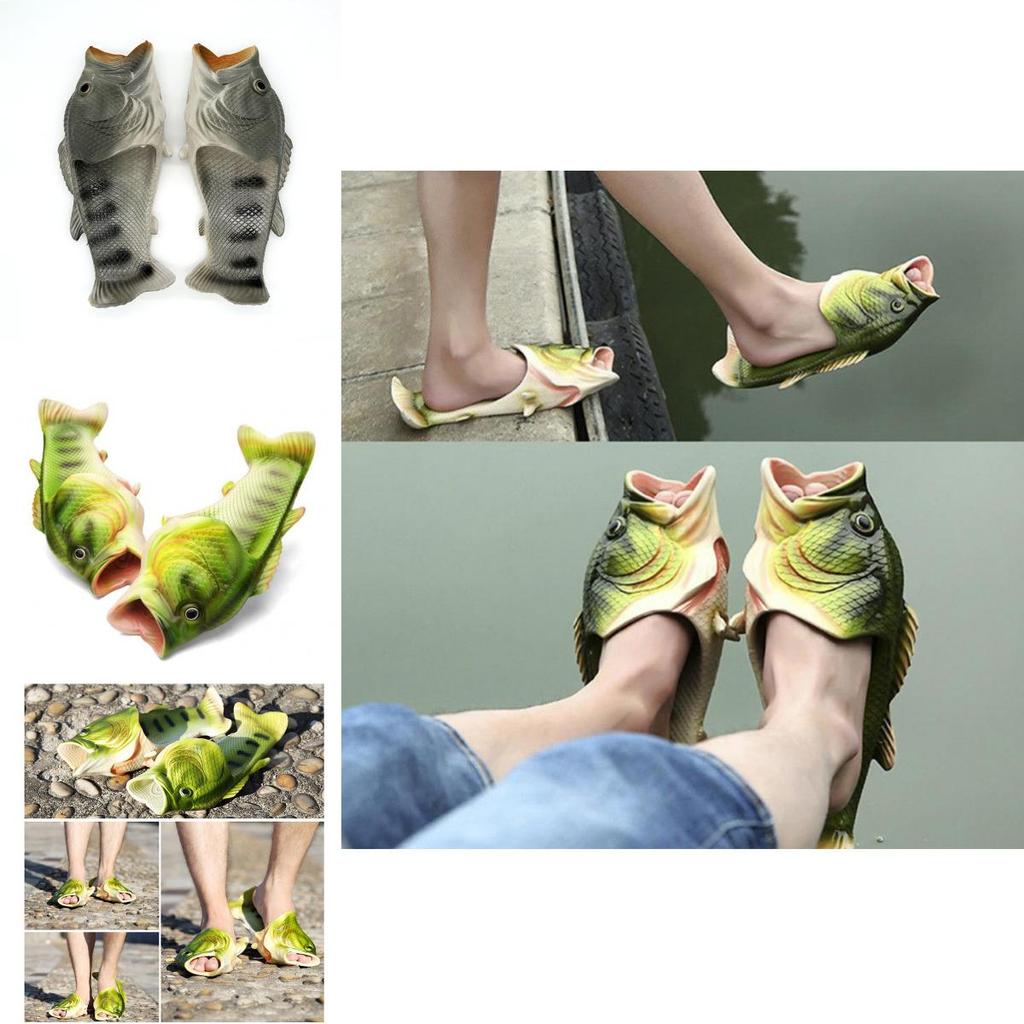 Leuke En Funky Vis Pantoffelsandalen Voor Volwassenen En Kinderen