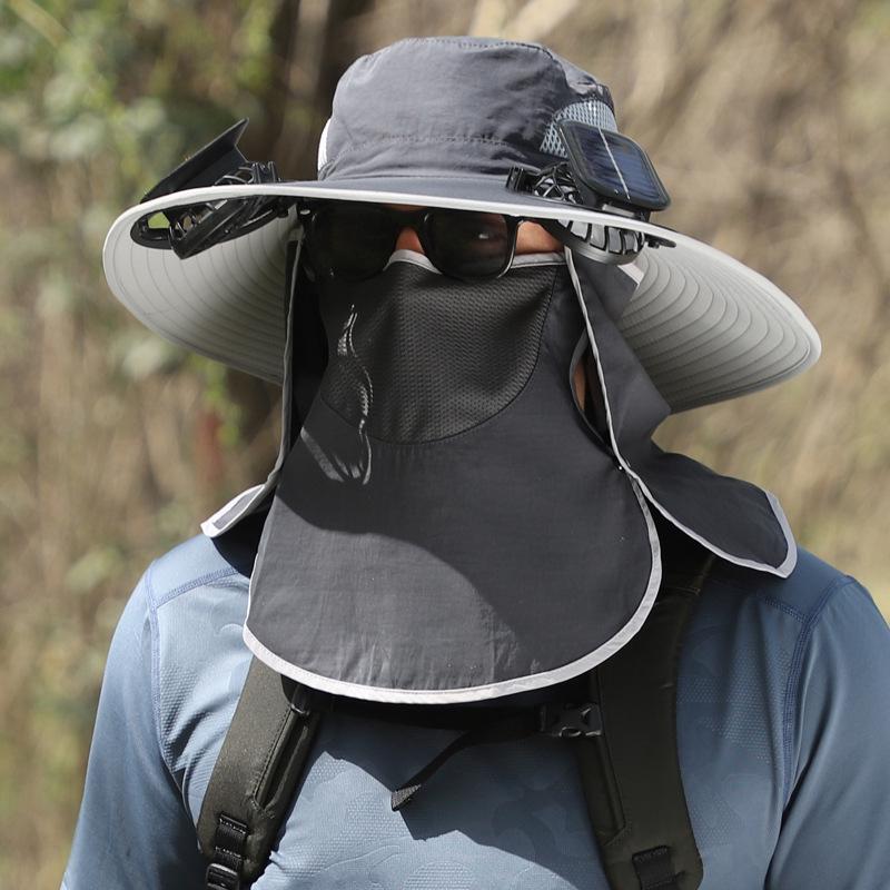 Men's Outdoor Solar-Powered Cooling Fan Hat
