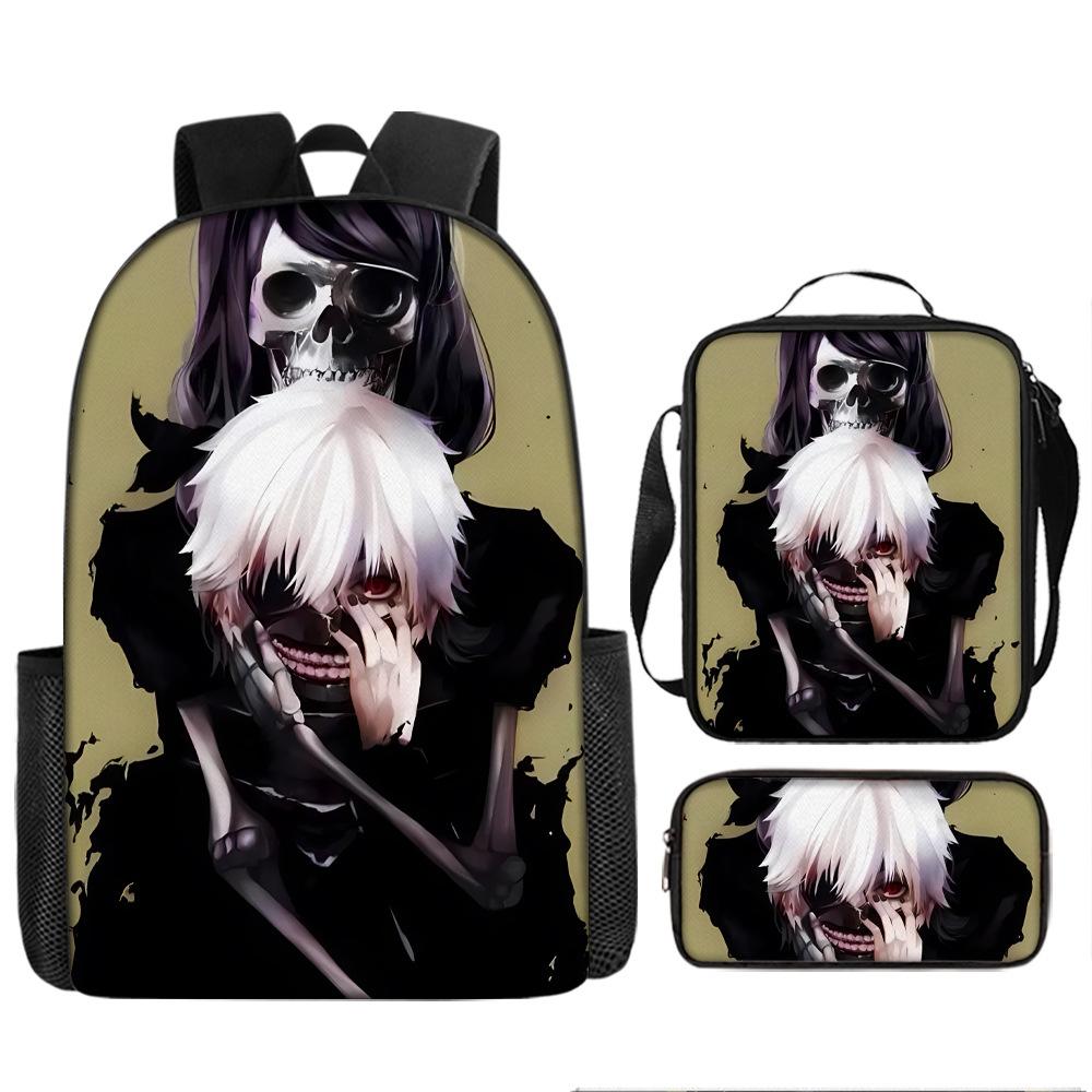 Anime Peripheral Backpack Tokyo Ghoul Food Backpack Kimuken School Bag Computer Bag Tokyo Ghoul Backpack