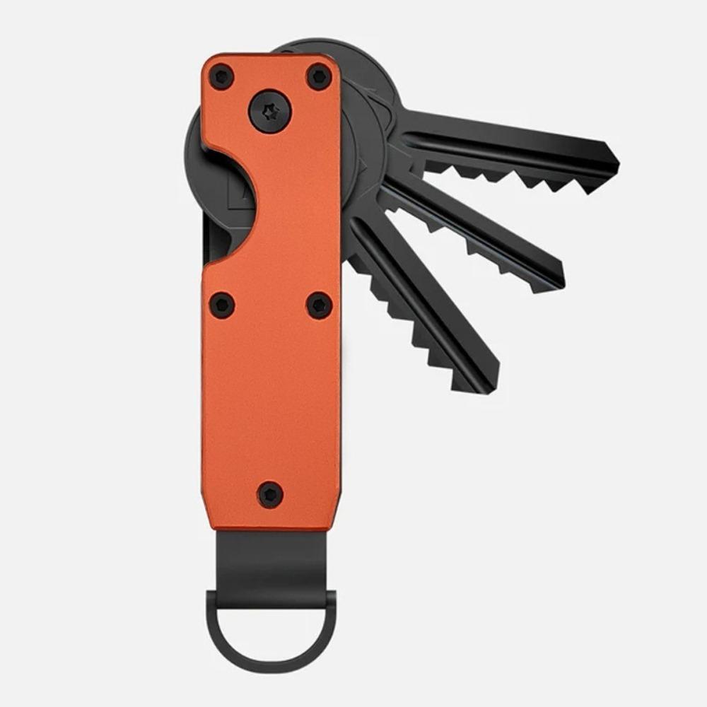 Smart Metal Key Organizer with Screwdriver Minimalist Keychain Holds 2-6 Keys Keys Bag for Keys Less Than 6.2cm