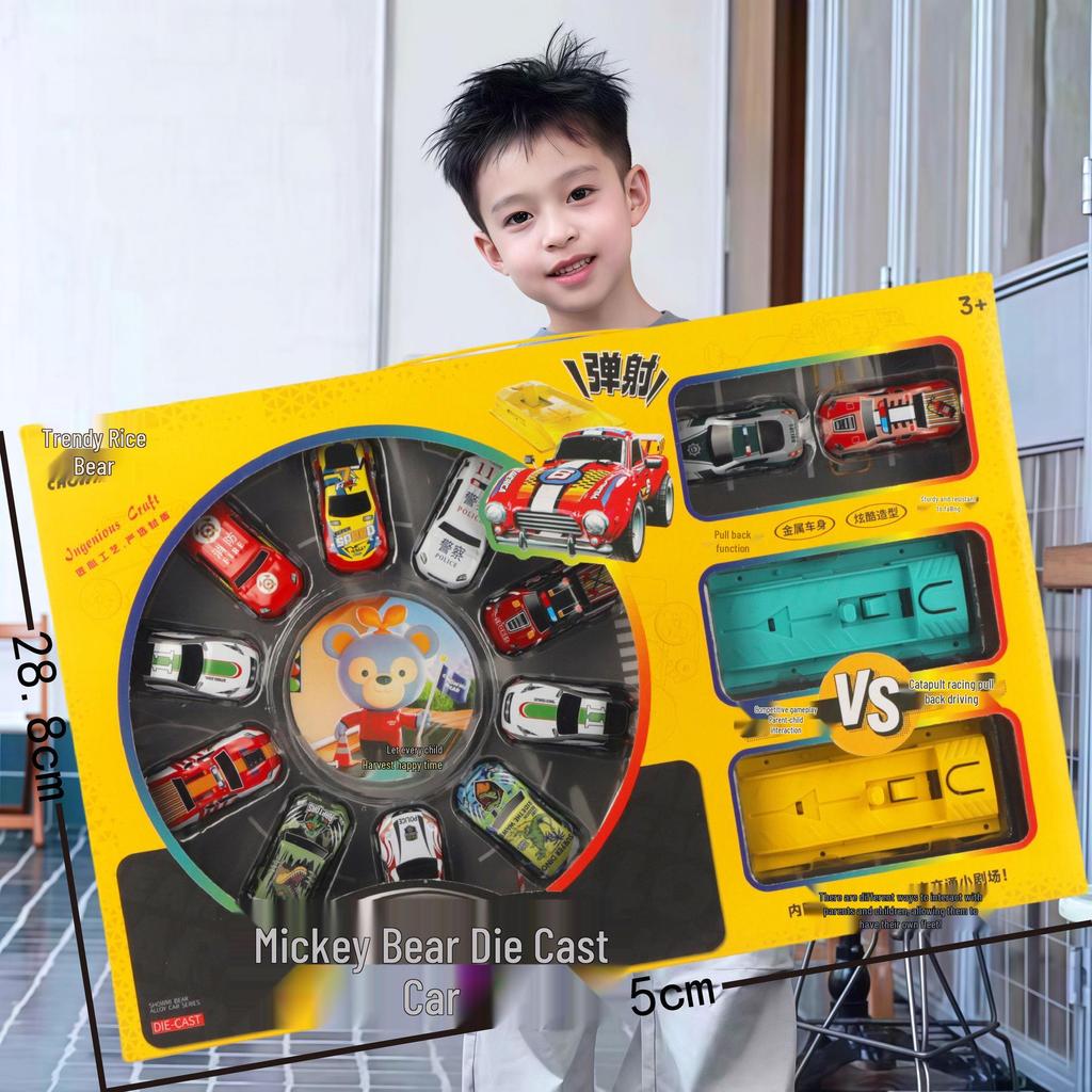 Free Shipping Pull-Back Construction & Firefighting Vehicle Toy Set for Boys - Ideal Gifts for Kindergarten Students