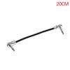 6.35 Guitar Patch Cable Wire Right Angle Effect Instrument 15/20/30Cm Pedal