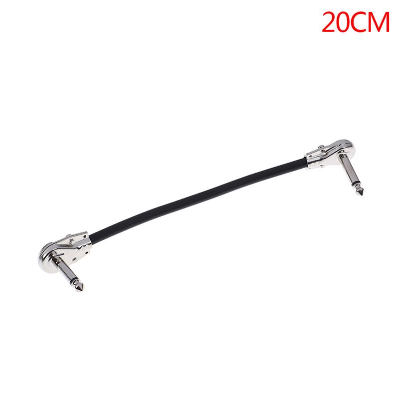 6.35 Guitar Patch Cable Wire Right Angle Effect Instrument 15/20/30Cm Pedal