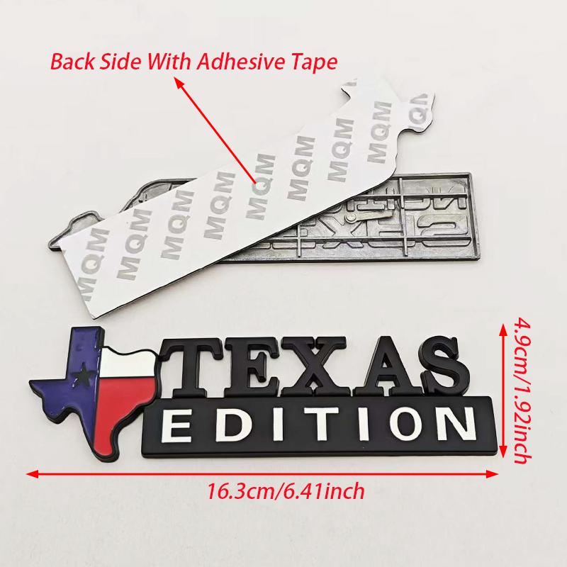 New 1pc 3D Metal Car Sticker Logo TEXAS EDITION Star Rear Trunk Badg Fender Side Emblem Decals For Chevy GMC SILVERADO SIERRA