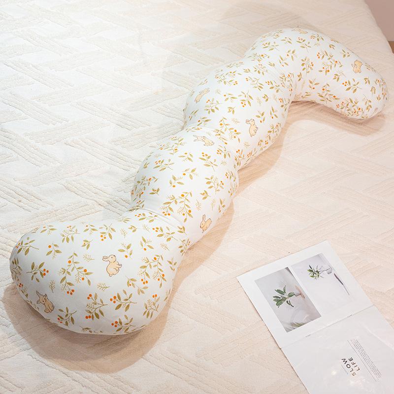 

Съемная и моющаяся маленькая свежая цветочная длинная подушка-валик для девочки, обнимающей спящую ногу, длинная подушка для сна на боку, изогнутая подушка 100cm（0.95kg）