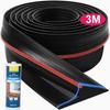 3m Garage Door Threshold Seal with Mounting Adhesive | Rubber Weather Stripping Threshold for Sectional Doors