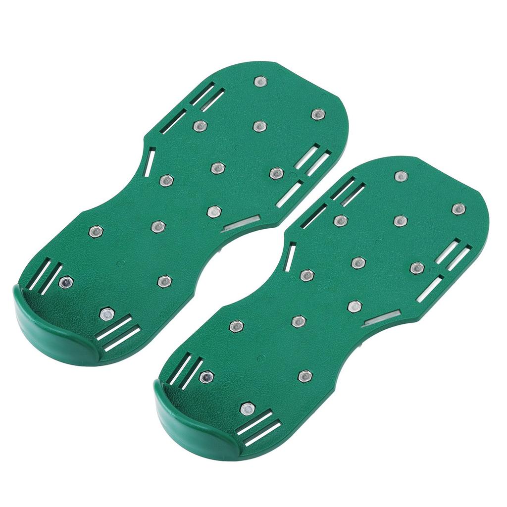 Manual Lawn Scarifier Garden Spike Sandals Grass Spike Shoes with Zinc Alloy Metal Buckle Straps