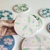 Insulation Mat, Tea Coaster, Round Flower Pattern, Creative Personalized Bowl Kettle Mat, Diatomaceous Earth Absorbent Coaster