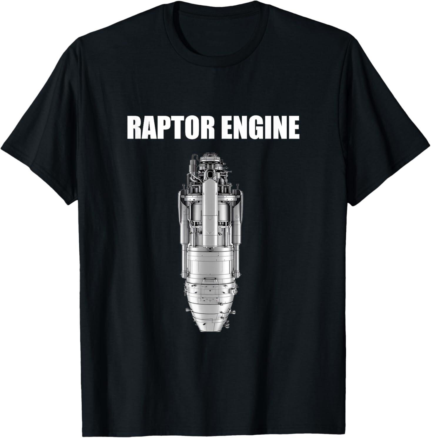 Starship Raptor Engine For Space Explorer Rocket Scientist T-Shirt S