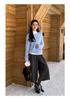 Jiu'er Women's Chunky Knit Winter Sweater with Scarf - Cozy Ribbed Style 0733