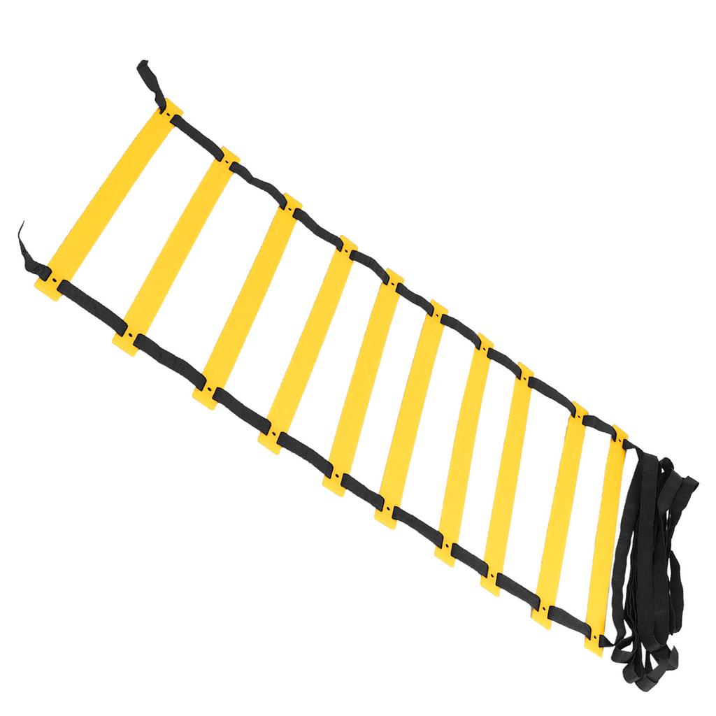 Polypropylene Training Agility Speed Ladder Stairs Footwork for Soccer Fitness AccessoryBlack Rope