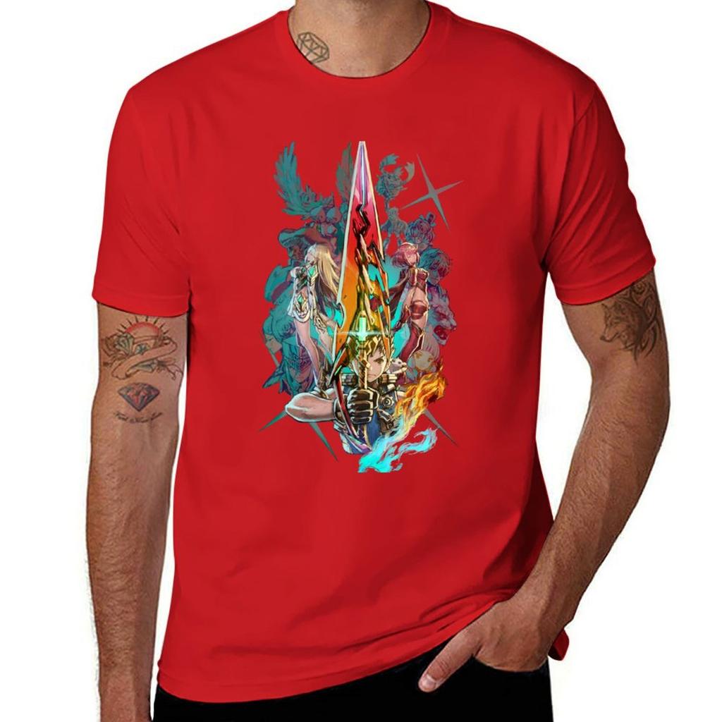 Xenoblade Chronicles? 2 - Team T-Shirt Oberteile Sweatshirt Herren Übergröße T-Shirts