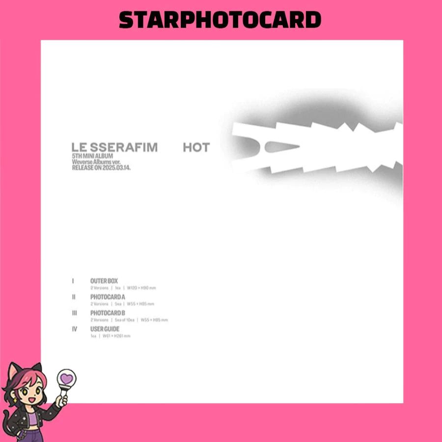 [READY STOCK] LE SSERAFIM - [ HOT ] 5TH MINI ALBUM (WEVERSE Ver.)