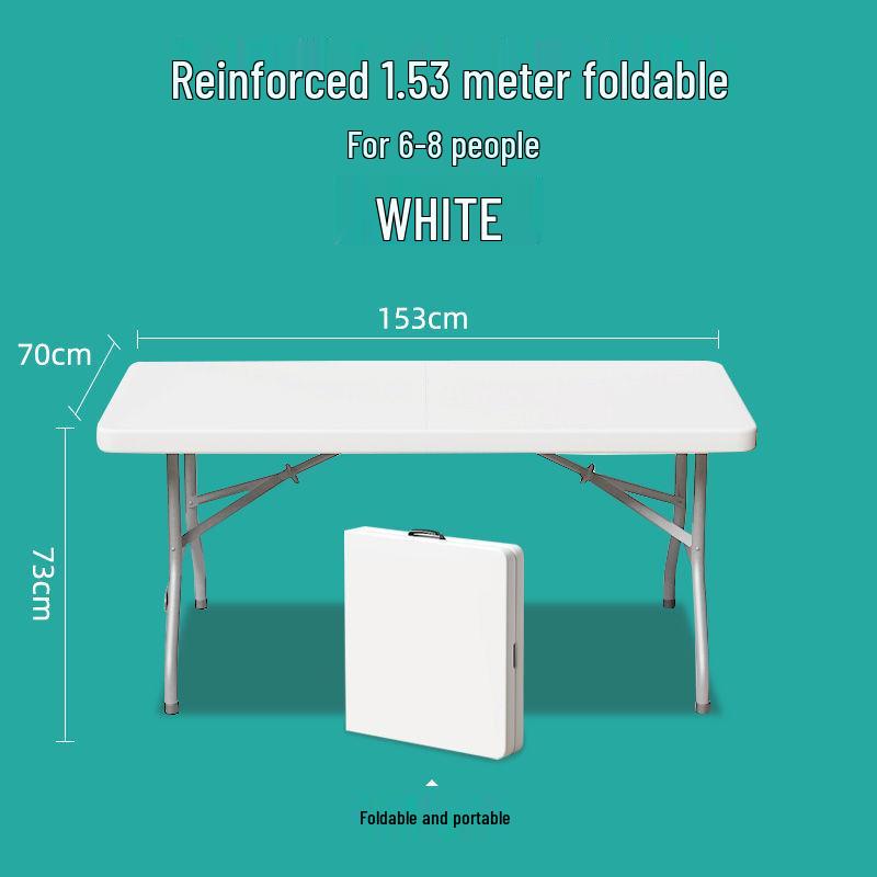 Portable Rectangular Folding Table - Simple Study, Computer Desk, or Outdoor Dining