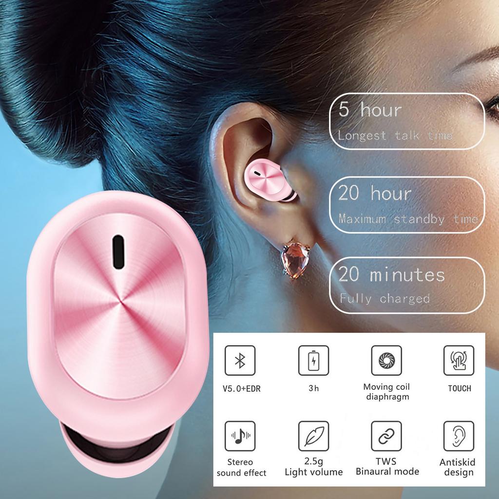 F911 Bluetooth 5.0  Wireless Earphone Macaron Color In-Ear Single Ear Earbuds Bluetooth Compatible Stereo Headset