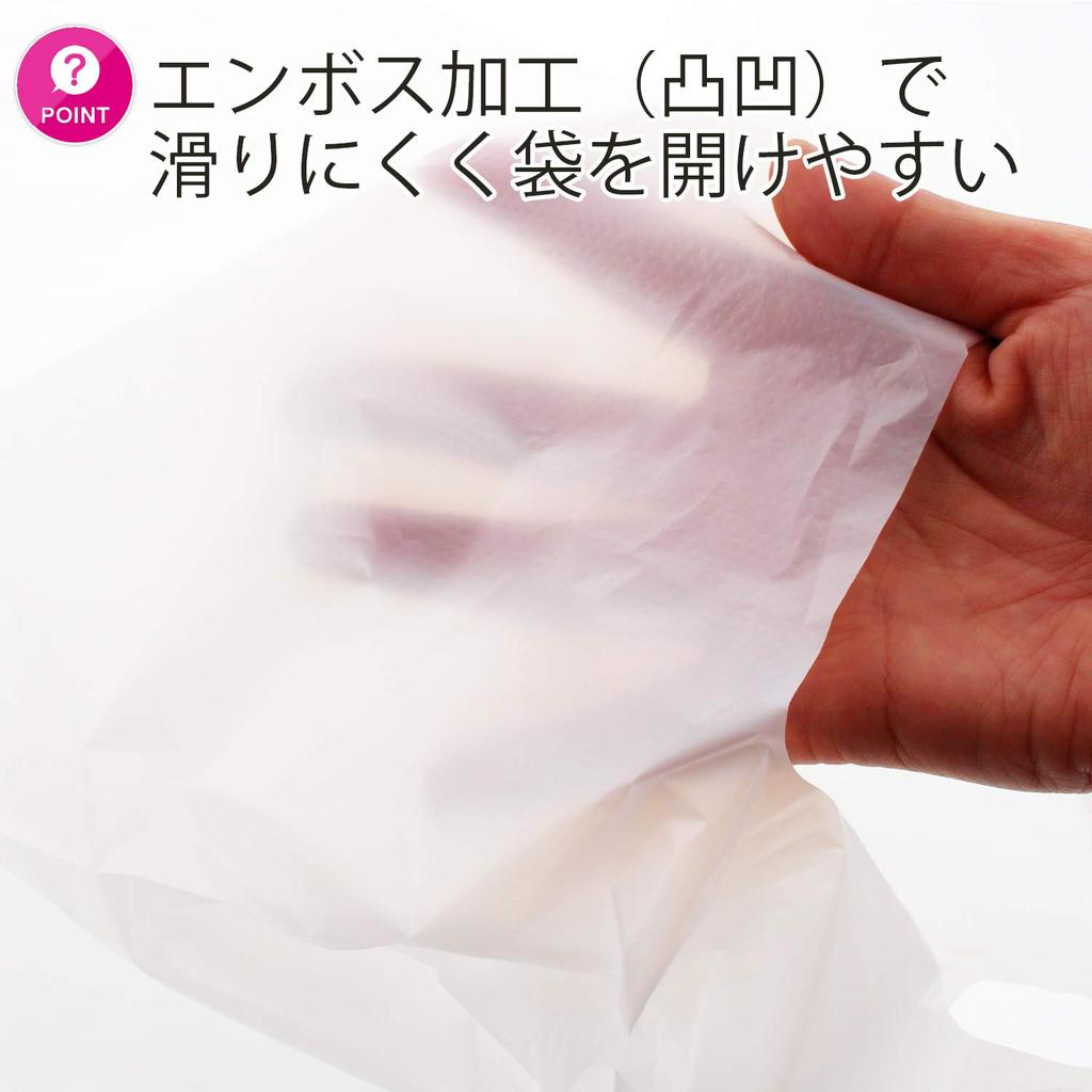Household Japan Disposable Polyethylene Shopping Milky East Japan West Japan 100 (PE) Bags, White, No. 60, No. 50, 0.018mm Thick, Bags, TE-50