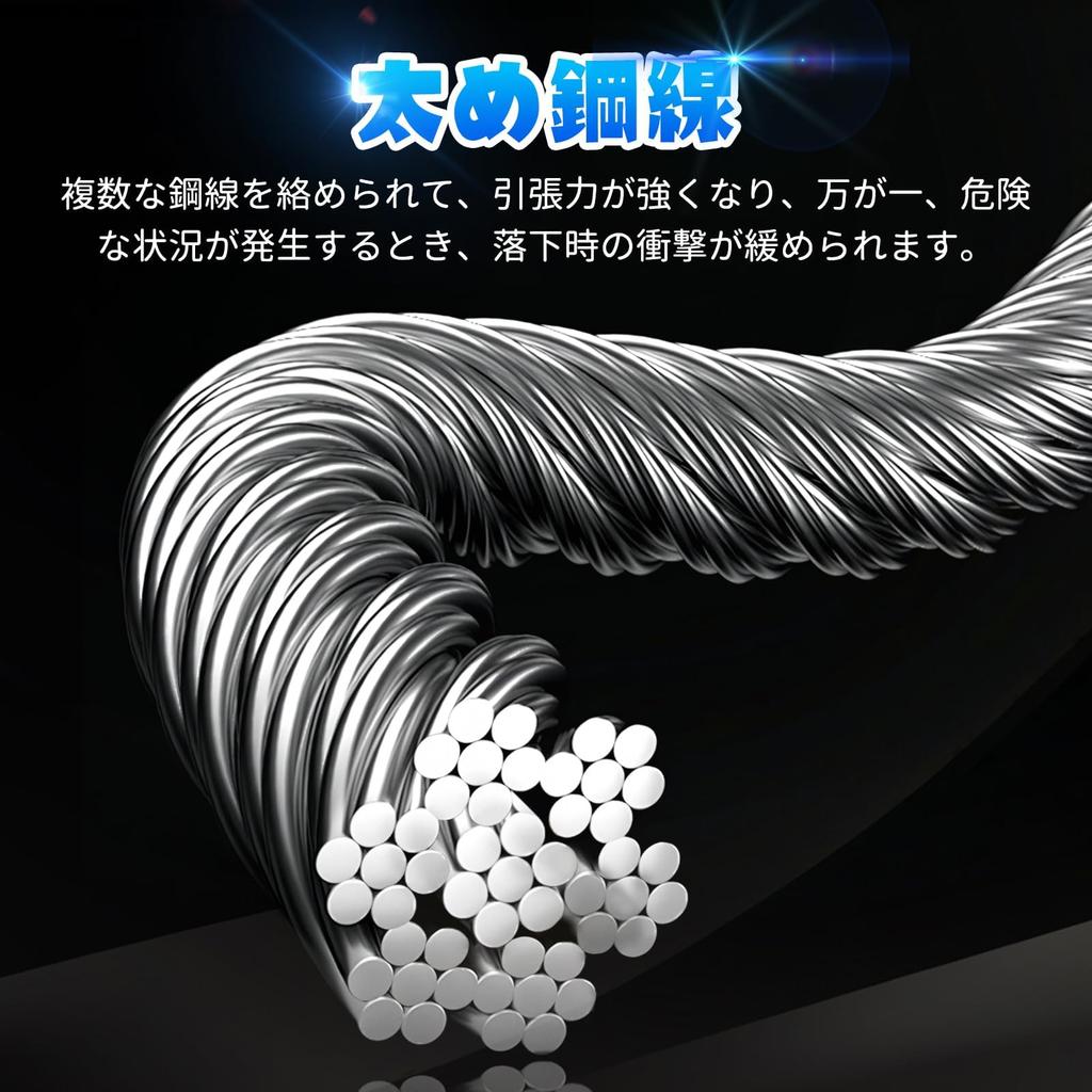 RemixOri Retractable Safety Fall Arrest Wire High 140kg Weight Bell Bell Elevation Bell for Work At Heights and Electrical Fall Safety Harness Block,