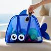 Cute Fish-Shaped Mesh Beach Storage Bag for Kids' Toys and Swimsuits