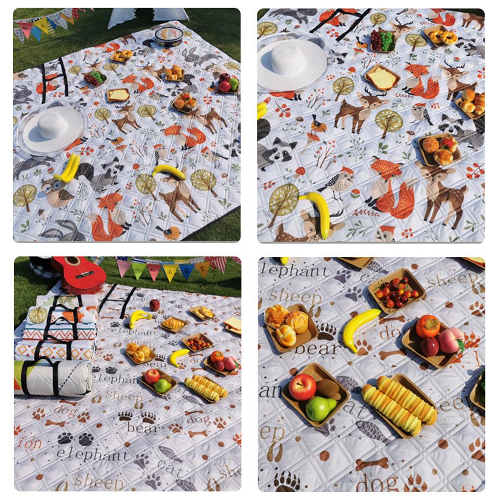 Oxford Cloth With Multiple Patterns Light And Comfortable Picnic Cloth Camping Mat Outdoor Beach Mat