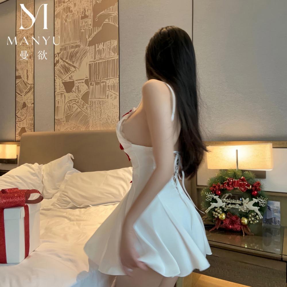 Man Desire Erotic Underwear Lace Hollowed Out Pure Desire Girl Pajamas Summer Private Room Suspenders Sexy Home Pajamas 9364