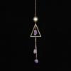 Natural Crystal Original Stone Amethyst Wind Chime Pendant 1pc Handicraft Decorative Bell