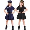 Deep Blue Girls' Police Cosplay Costume