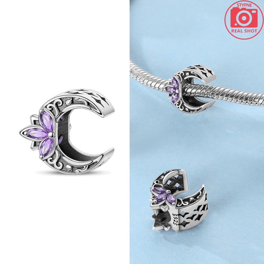 Charms Beads Pendant Lotus Tulip Rose Carnation Flower Series Original Copper Bead Fit Bracelets Women Jewelry Gift