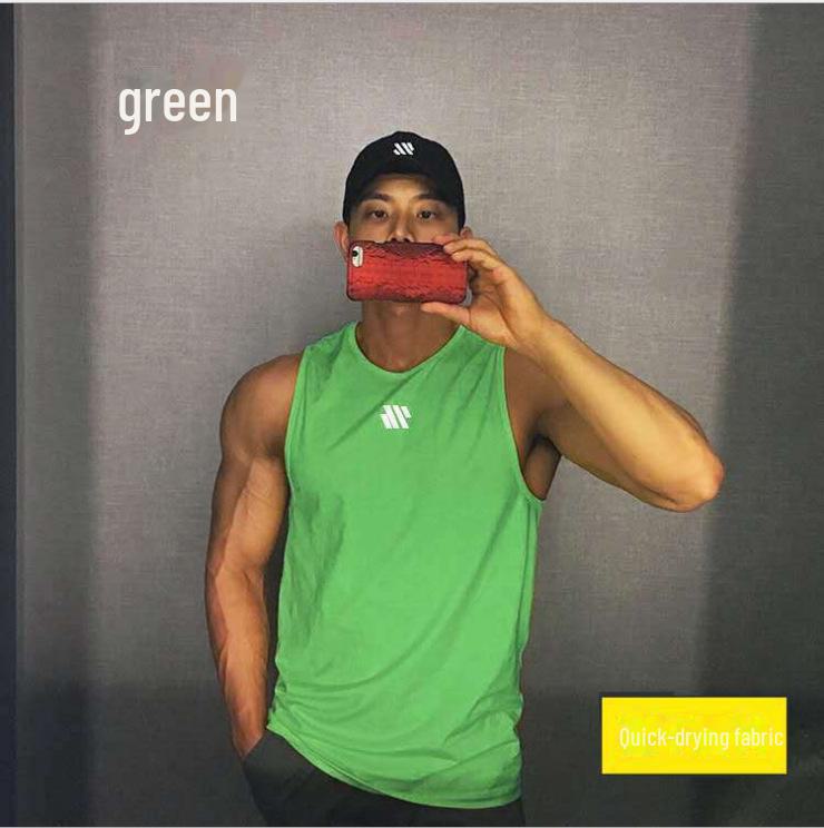 Men's Quick-Dry Sleeveless Vest & Loose Fit Sports T-Shirt - Trendy Plus Size Basketball Training Apparel