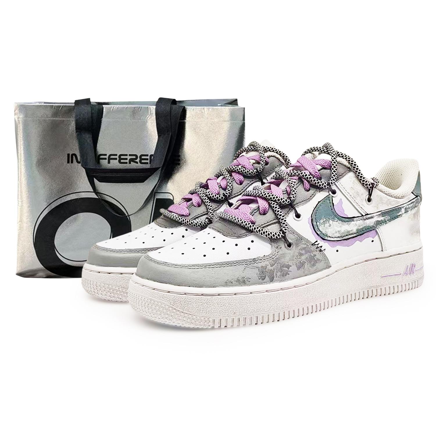 

Nike Air Force 1 EIGHT% No. 9 Coverage Thermal Abrasion Resistant Low top Skateboard Shoes Unisex Purple CW2288-111(Team131- S) 42.5