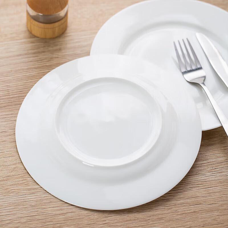Pure White Ceramic Dinner Plates