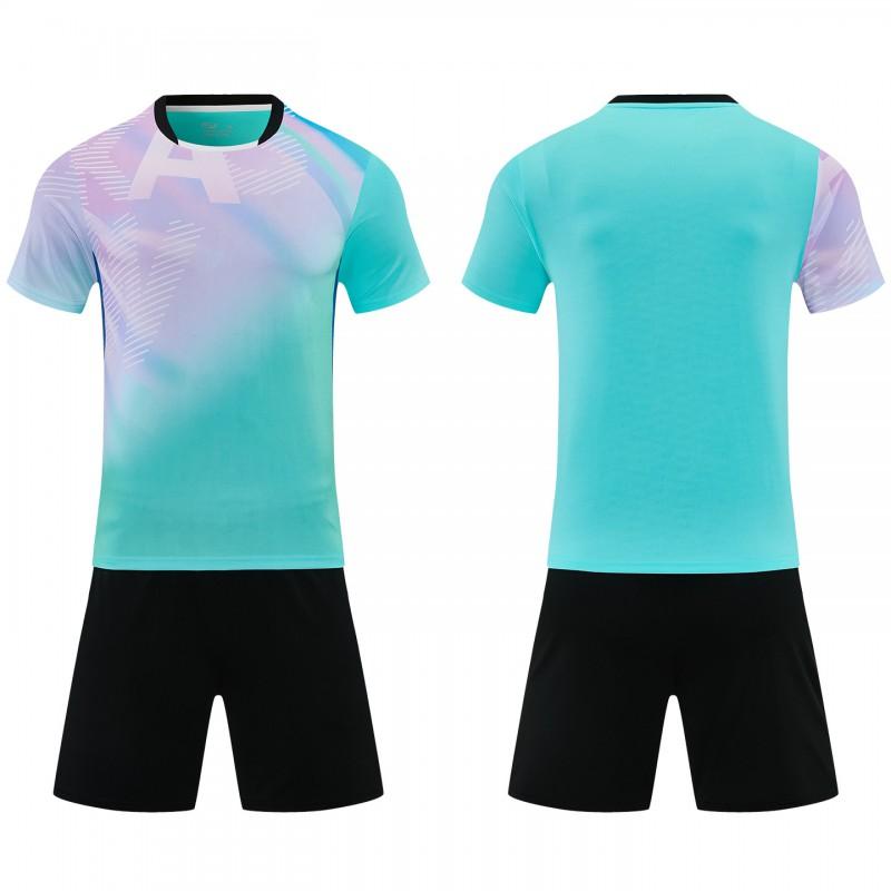 Breathable Perforated Mesh Badminton Training Set Short Sleeve Sportswear Men Women Adults
