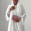 Damen Abaya Schal Spitze Ärmel Offener Cardigan Kleid Eid Muslimische Party Jalabiya Ramadan Abayas Marokko Kaftan Arabisches Langes Gewand