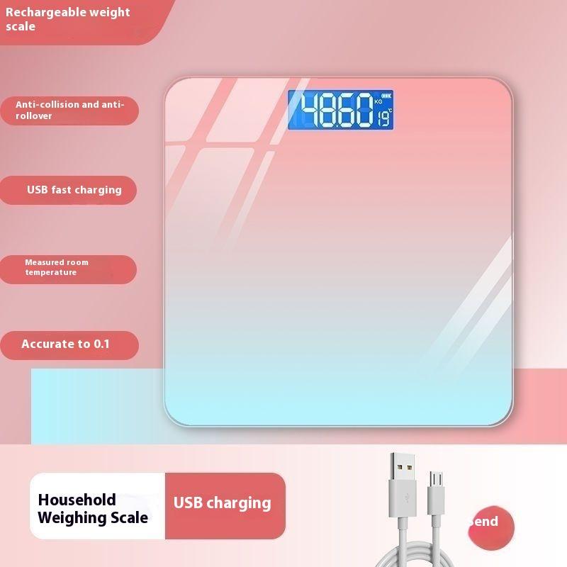 Household charging scale body fat scale adult gradient body scale precision health scale electronic scale
