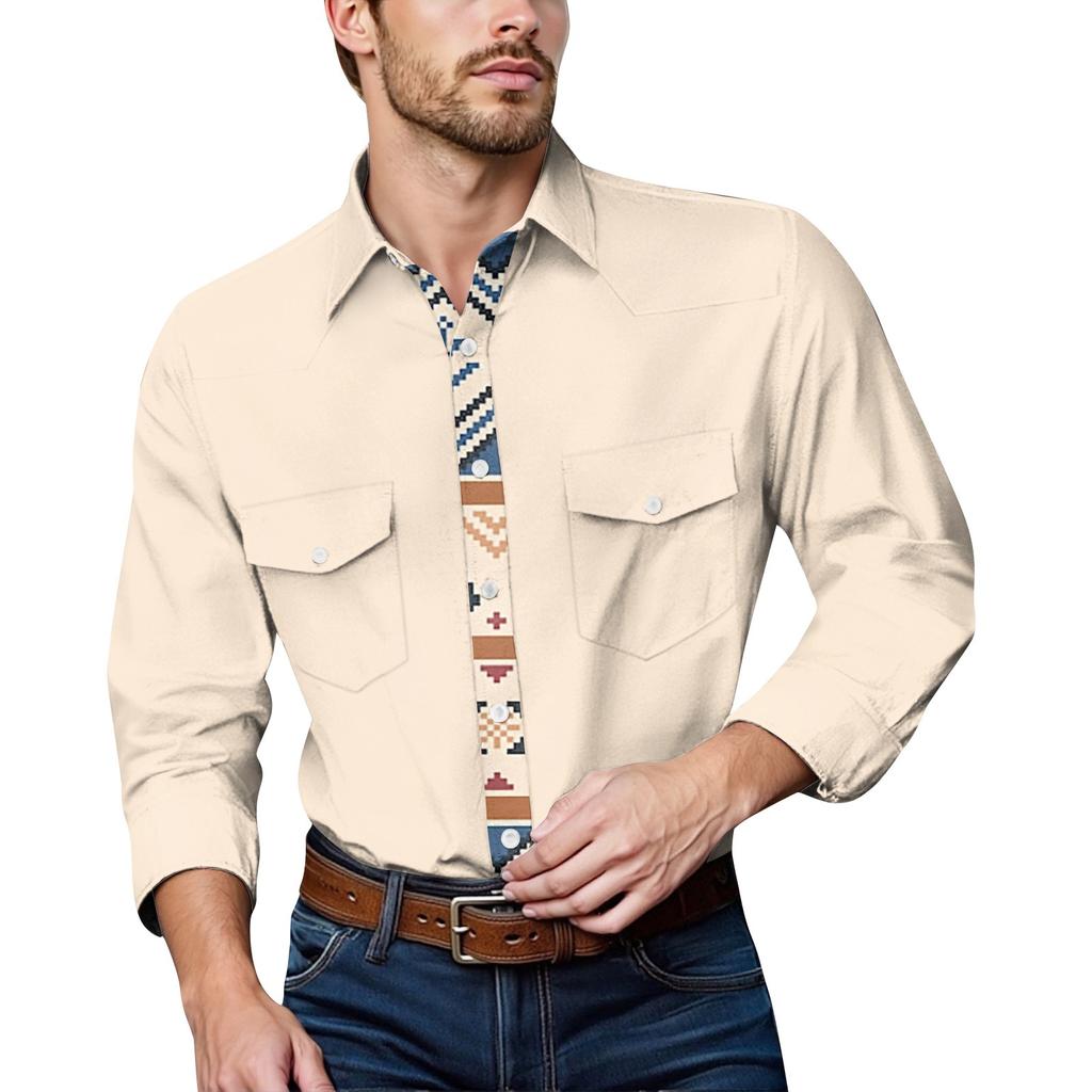 Men'S Fashionable Lapel And Shoulder Length Short Sleeved Casual Top