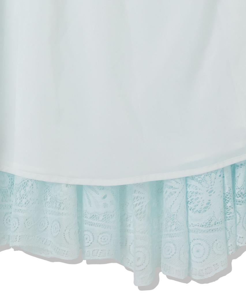 PENFIELD Lace Flare Long Skirt Sky Blue_Fs1Ws17F
