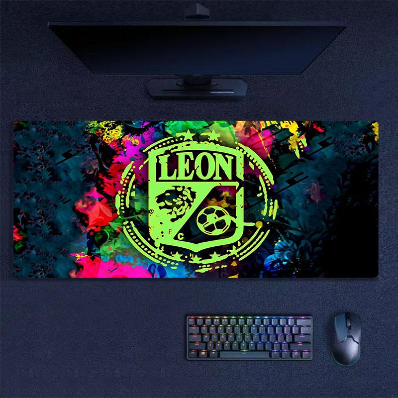 Leon Youth FC Mouse Pad, Large Gaming Desk Mat, Non-slip XXL Mousepad for Laptop & Tablet, Mini PC Playmat with Stitched Edges