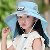 USB Charging Children's Solar Fan Hat Waterproof Sunshade Fan Cap Portable Summer Cooling Hat  Boys