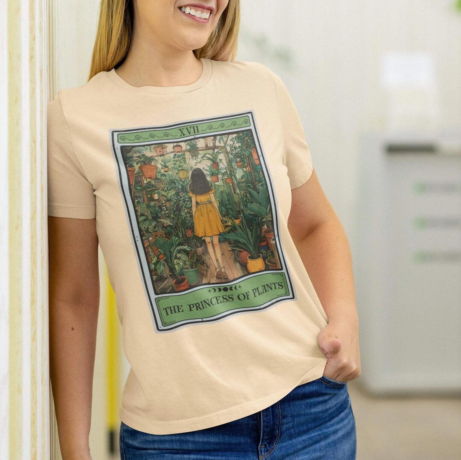 The Princess Of Plants Tarot Card Shirt, Plant Lover L