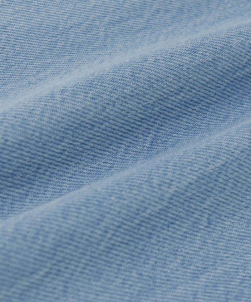 Emelbi Women'S Basic Small Logo Summer Tencel Wide Denim Pants Ny (L.Blue)