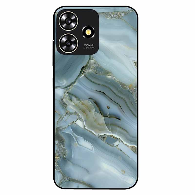 For ZTE Blade A73 4G Case 6.6'' Para Silicone Soft Cool Print Marble Phone Cover for ZTE BladeA73 A 73 4G Shockproof TPU Bags