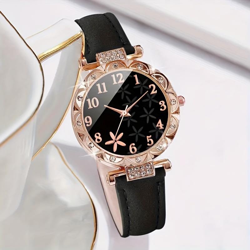 Black Starfish Pattern Dial Female Watch Trend Female Student Quartz Watch Trend