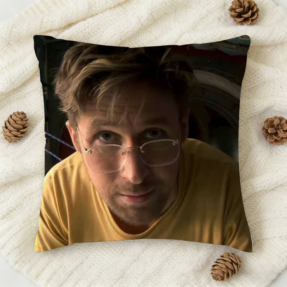 

RRyan Gosling PProject Hail Mary Doublesided Printed Square Decorative Cushion Cover for Sofa Living Room Home Decor 30x30 cm