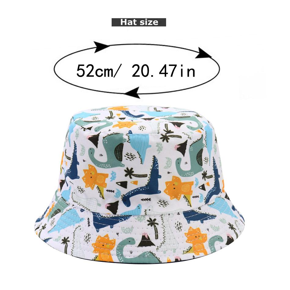 Baby Bucket hat 2-5 Years Old Children Cartoon Infant cap Boys Girls Hat Sun Protection Breathable Cute Shade Basin hat