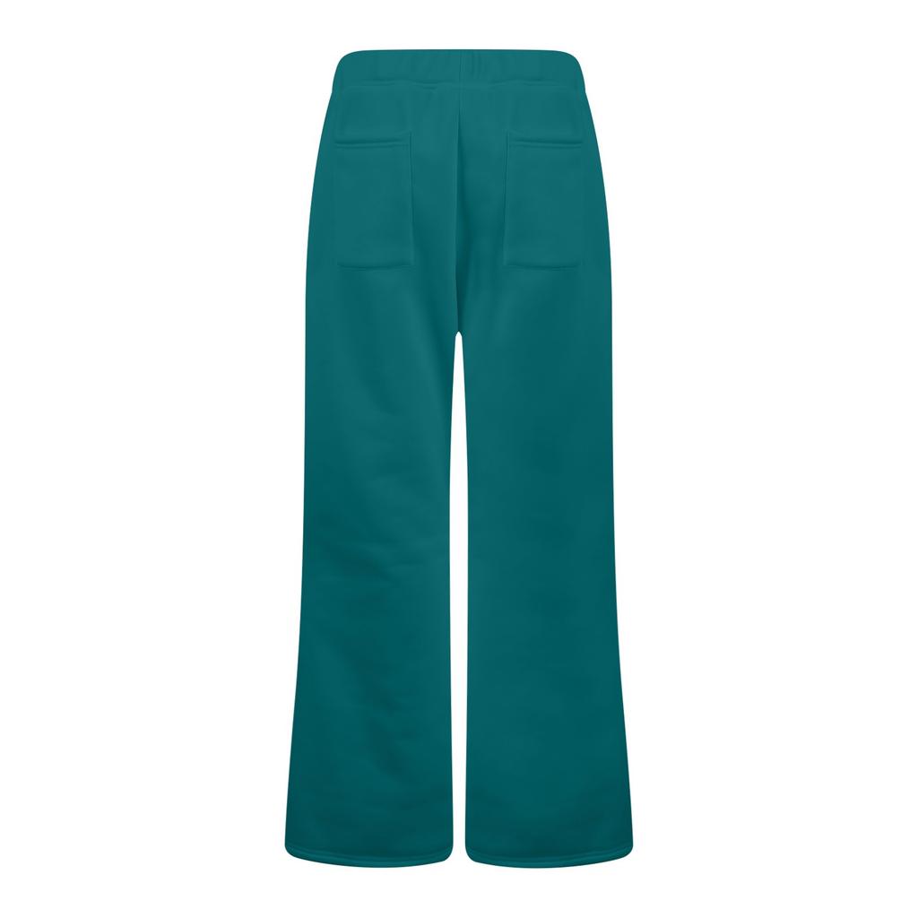 Ladies Fashion Loose Draw String Waist Solid Color Cargo Pants Leisure Flares