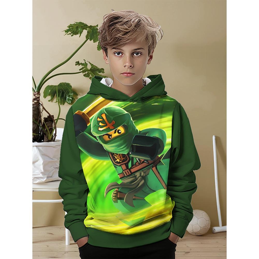 3D Print Cartoon Game All Seasons N-ninjagos Children Casual Sweatshirt Cool Pullover Tops Unisex Clothes Boy Girl Hoodies
