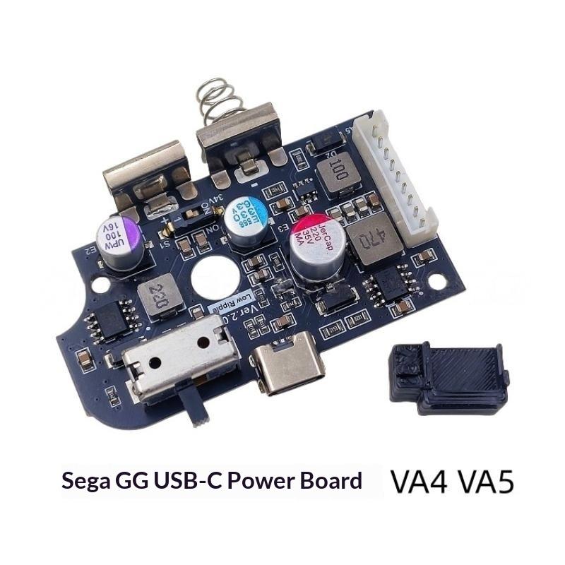 1Set V20 High Brightness USB C Power Board for SEGA Game Gear GG Overload Protection Replacement for GG Game Console Repair