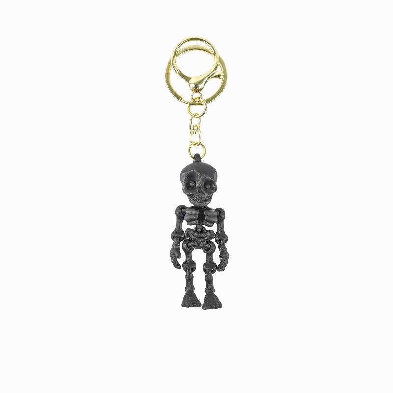 3D Printing 3D Printed Keychain Articulated Joints Pla Material Articulated Skeleton Key Ring Flexible Movement Eco Friendly