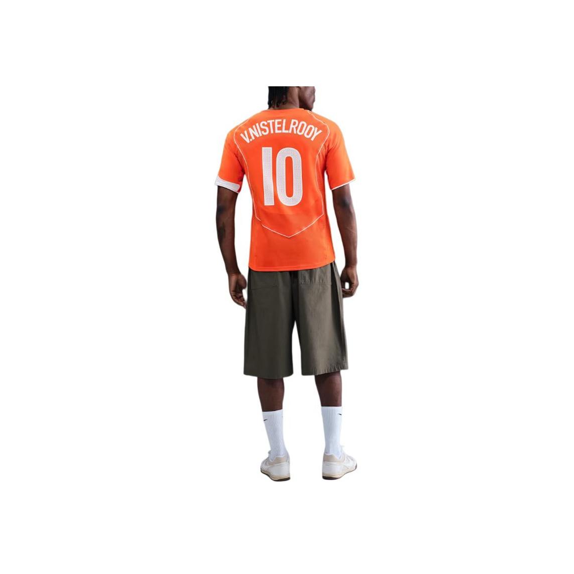 Nike Reissue Mode Comfortabel Zacht Veelzijdig Korte Mouw Voetbalshirt Heren tops Oranje IF2942-819 2XL