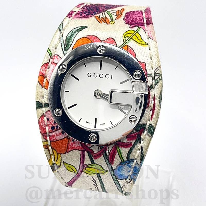 Used Operation Gucci Bandeau Flora Collection Ladies Watch Quartz Floral Pattern Flower TJ266-2