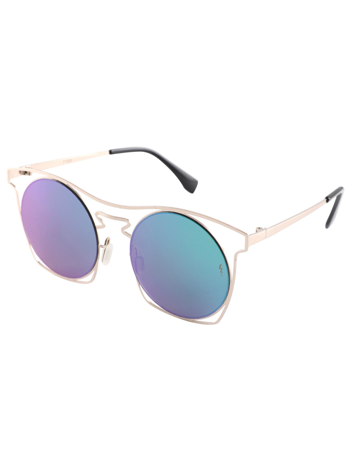 Vintage Metal Frame Round Gradient Lens Sunglasses Fashion Unisex UV Protection Sun Glasses